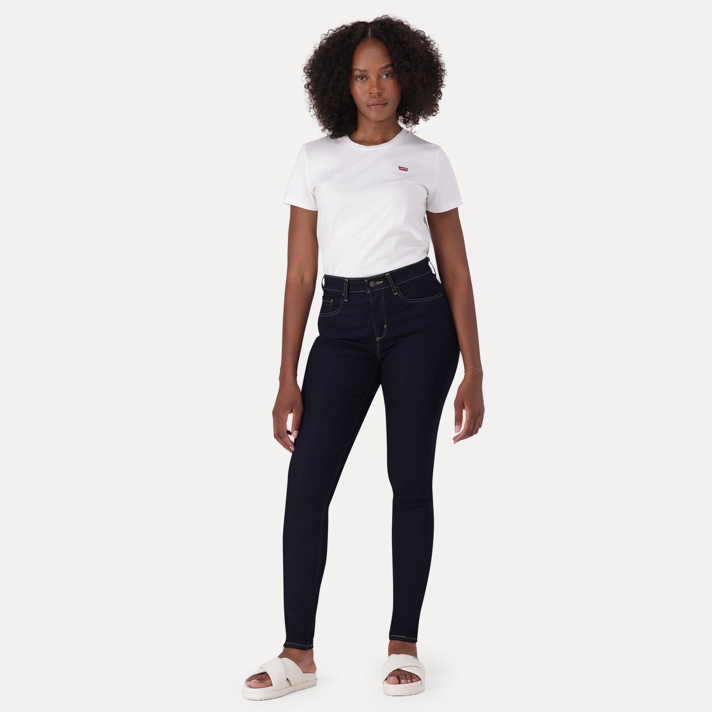 LEVI'S® CURVY HIGH-RISE SUPER SKINNY JEANS - DARK INDIGO - FLAT FINISH