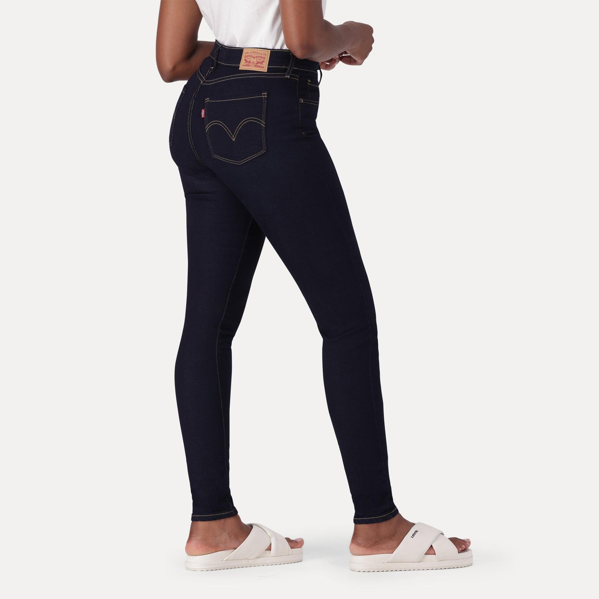 LEVI'S® CURVY HIGH-RISE SUPER SKINNY JEANS - DARK INDIGO - FLAT FINISH