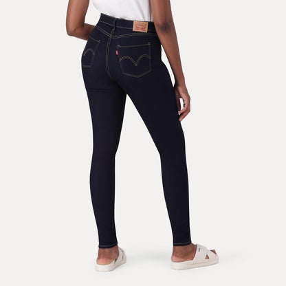 LEVI'S® CURVY HIGH-RISE SUPER SKINNY JEANS - DARK INDIGO - FLAT FINISH