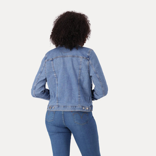 ORIGINAL TRUCKER JACKET - MED INDIGO - WORN IN