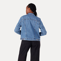 ORIGINAL TRUCKER JACKET - MED INDIGO - WORN IN