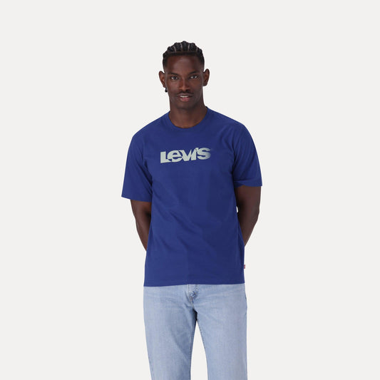 RELAXED FIT SHORT-SLEEVE GRAPHIC T-SHIRT - BLUE