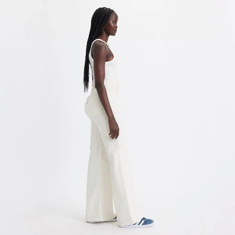 RIBCAGE BELL JEANS - WHITE