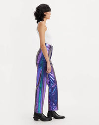 RIBCAGE STRAIGHT ANKLE JEANS - PURPLE