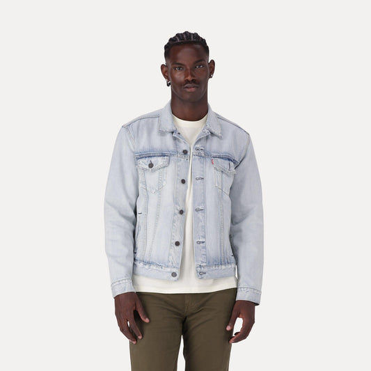 TRUCKER JACKET - LIGHT INDIGO - WORN IN