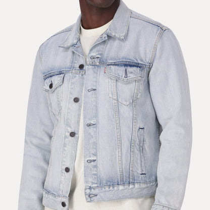 TRUCKER JACKET - LIGHT INDIGO - WORN IN