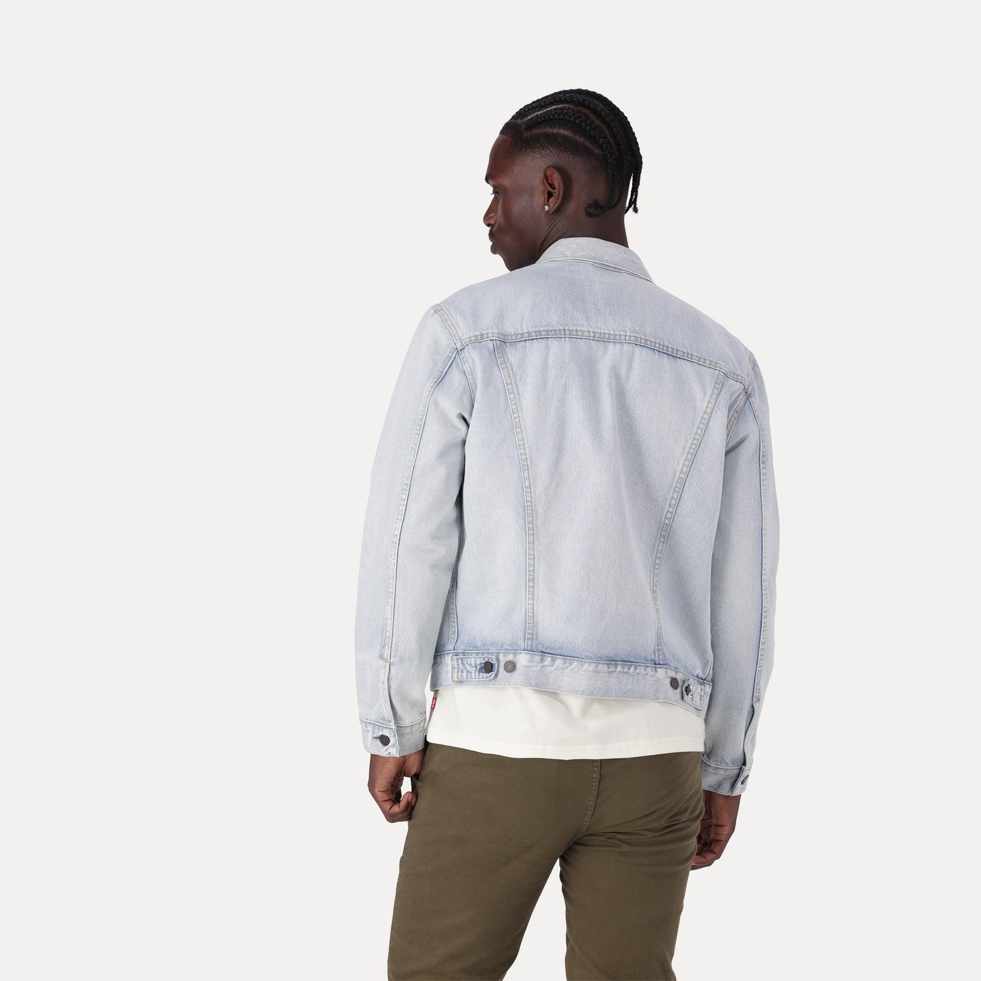 TRUCKER JACKET - LIGHT INDIGO - WORN IN